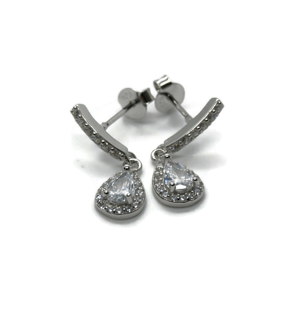 Kolczyki srebrne z cyrkonią K7551-96