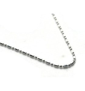 CPL1201+1-56 kuleczka+pałeczka łańcuszek srebrny