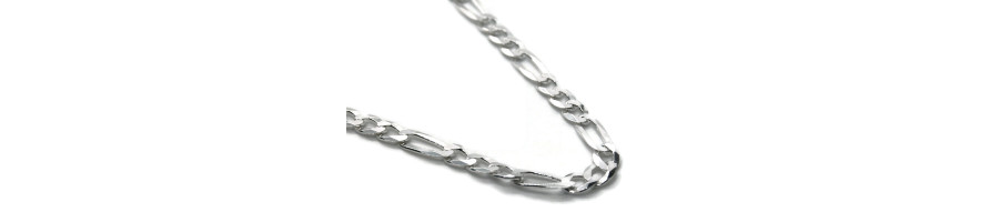 Figaro Sterling Silver Chain