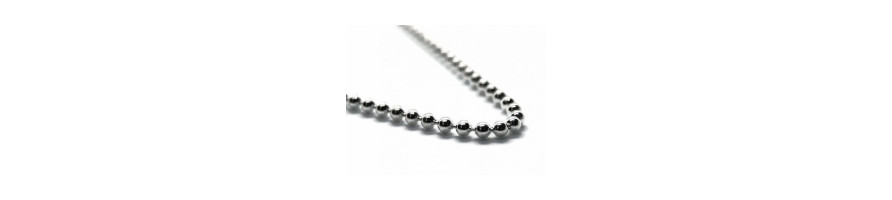 Beads Sterling Silver Chain